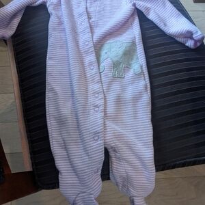 Carter's Lavender Elephant Footie